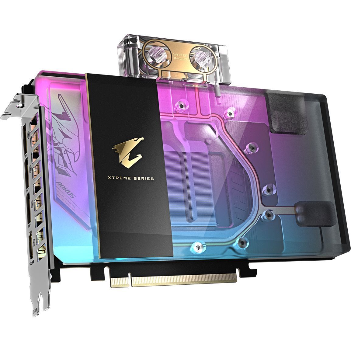 Видеокарта GIGABYTE AORUS GeForce RTX 5080 Xtreme WaterForce WB 16G (GV-N5080AORUSX WB-16GD)