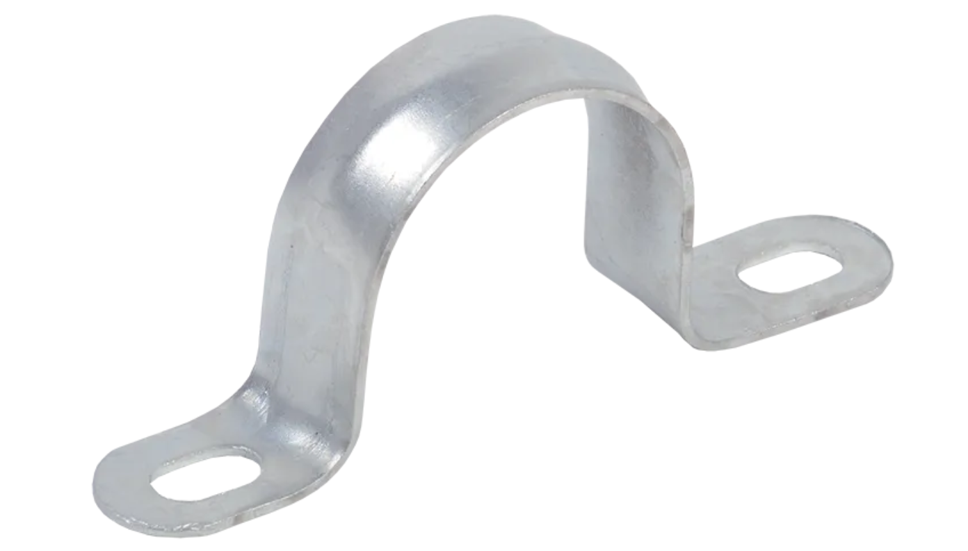 Скоба металлическая двухлапковая IEK CMAT11-31-100 (d31-32мм)