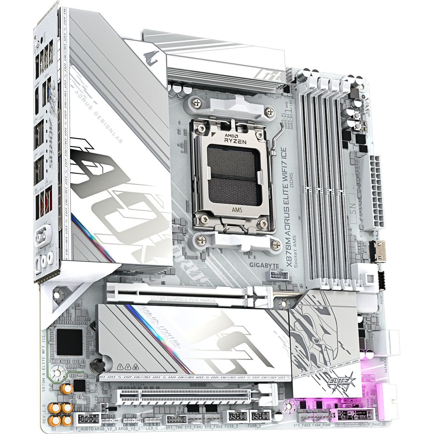 Материнская плата Gigabyte X870M A ELITE WF7 ICE