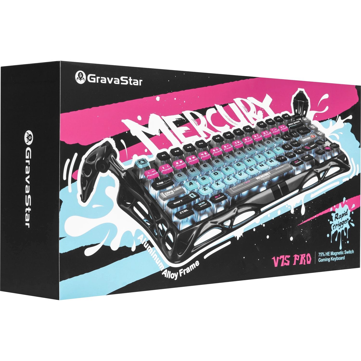 Игровая клавиатура Gravastar Mercury V75 Pro Cyberpunk (6972448923897)