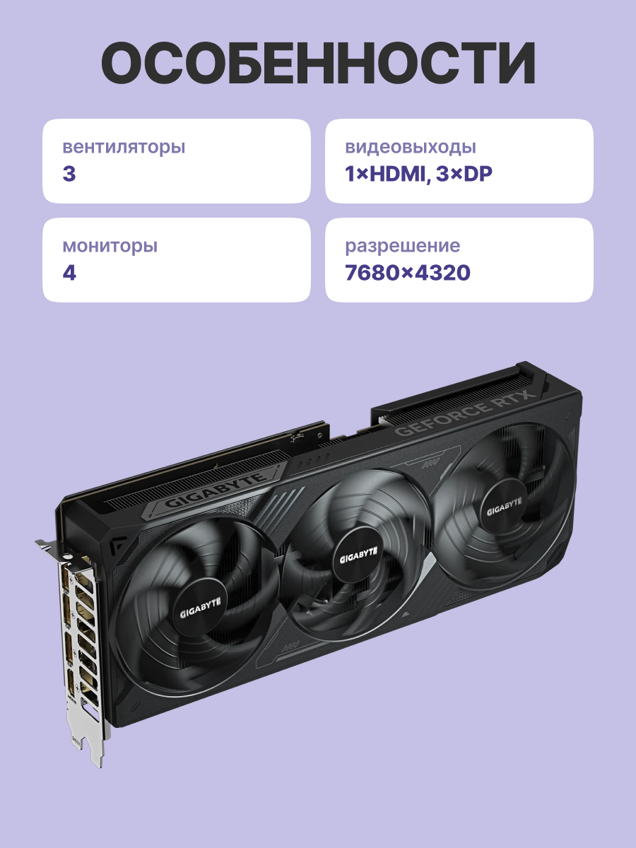 Видеокарта GIGABYTE GV-N5080WF3OC-16GD